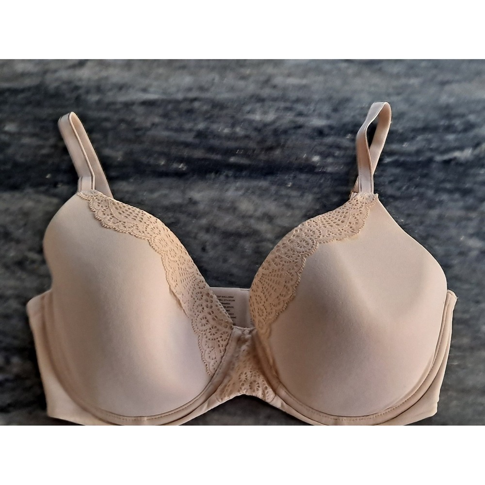 Tan Soma 34DD Embraceable Crochet Perfect‎ Coverage Bra Underwire